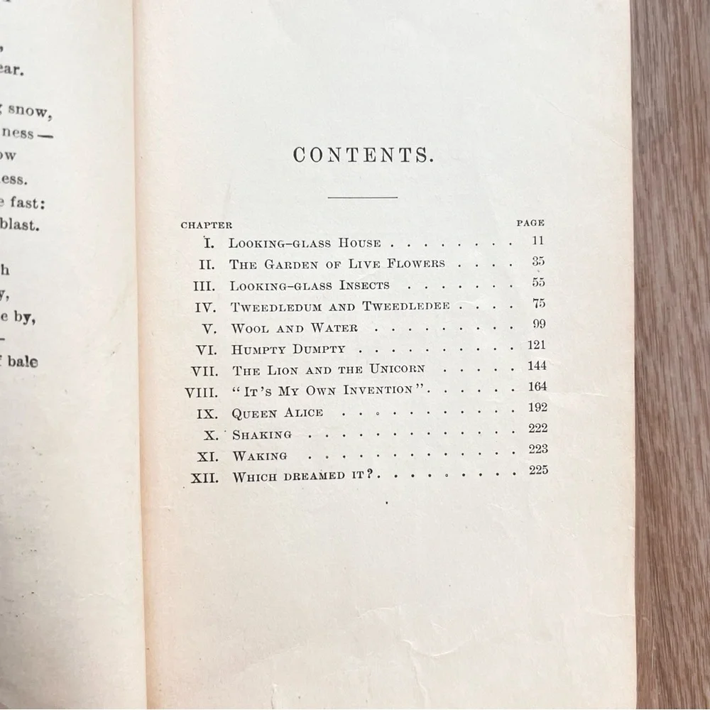 Antique Book 1919, Through The Looking‎ Glass and What Alice Found There